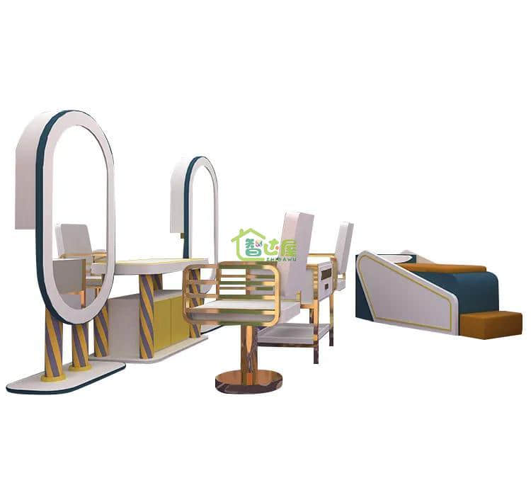 Amusement Role Play Equipment Indoor Playhouse Playground Pretend Play Wood Kids Play Room of Mini Bank