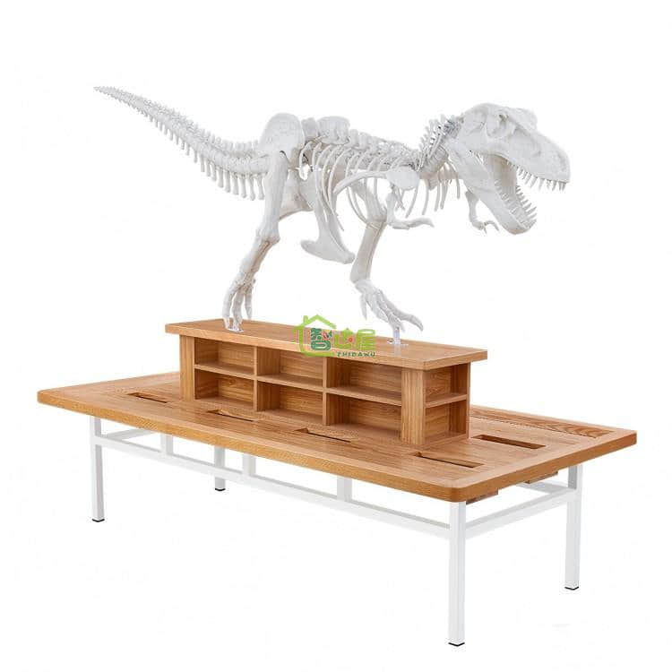 Indoor-Outdoor Dinosaur Archaeological Excavation Digging Table Set Metal Fossil Kit for Theme Parks